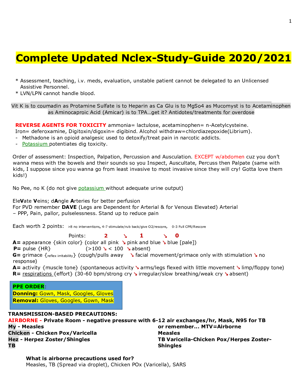 Preview image for Updated_Nclex_Study_Guide 2021/ Complete Updated Nclex-Study-Guide 2020/2021
